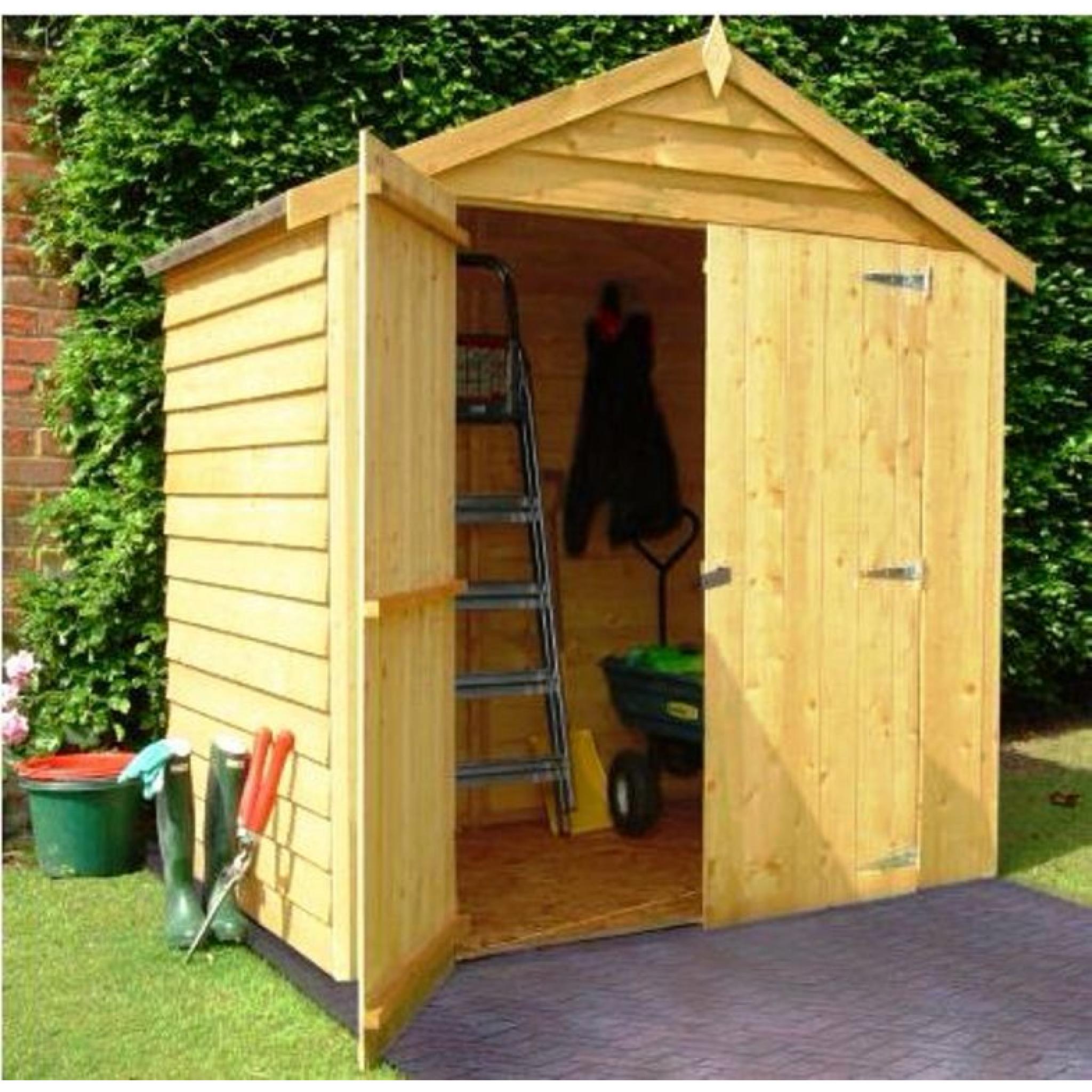 4X6 Apex Overlap Wooden Shed