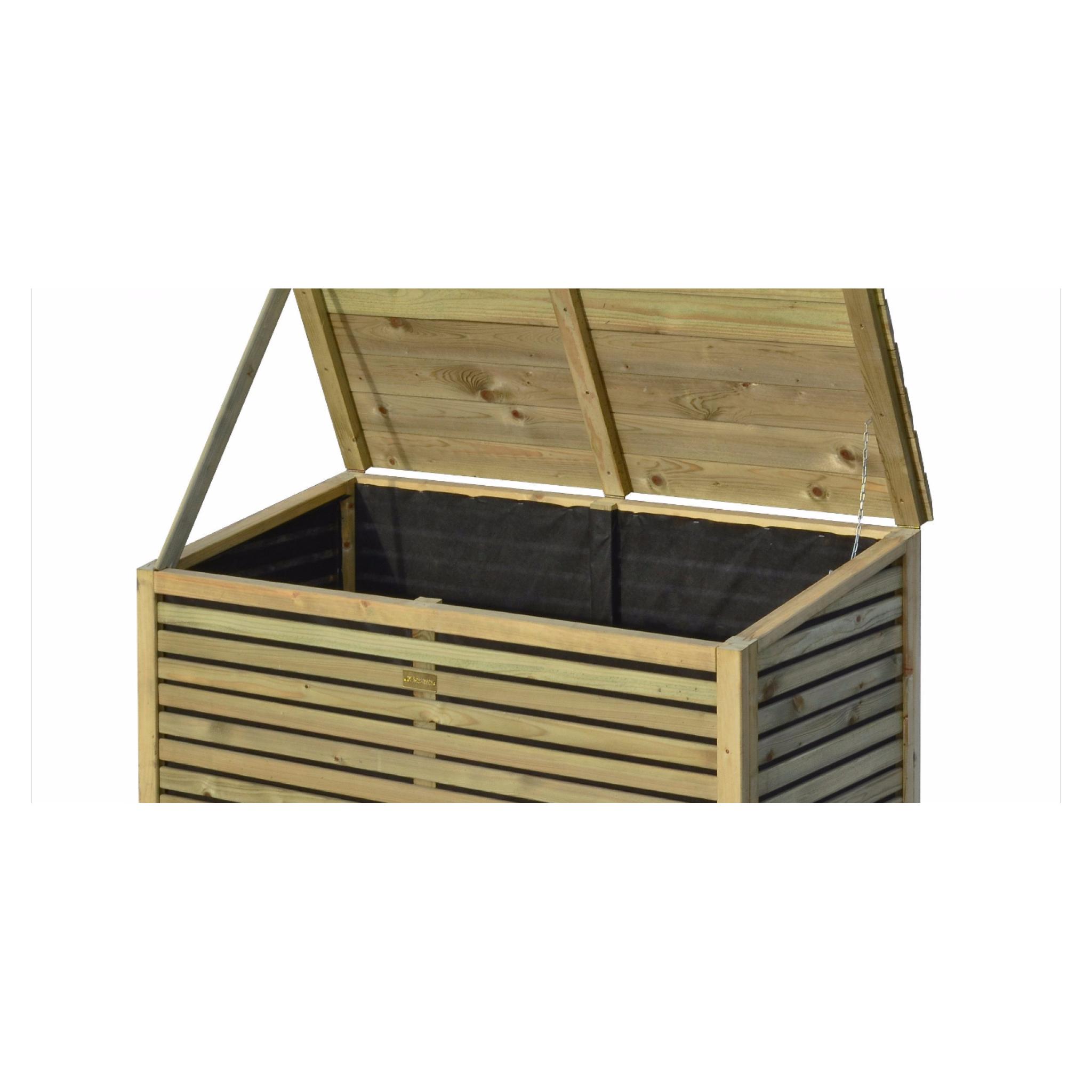 Pent Wooden Garden Storage Box 4X2